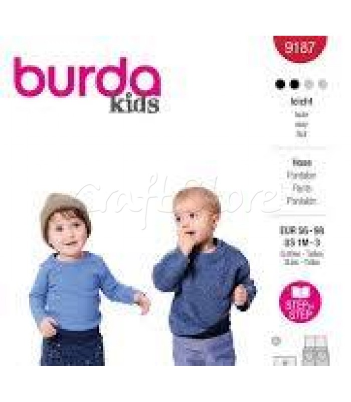 Burda πατρόν  παιδικό παντελόνι 9187